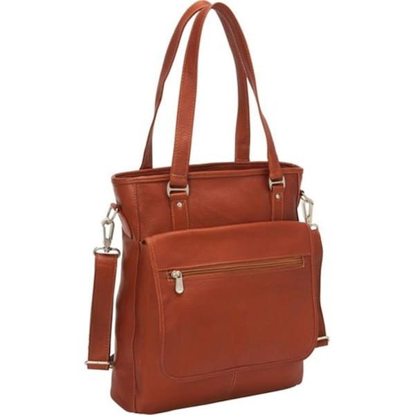 Piel Leather Laptoptablet Carry - All Tote - Saddle 3011 - main